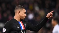 Paris Saint-Germain&#039;s French forward Kylian Mbappe