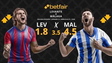 Levante UD vs. Málaga CF: horario, dónde ver, pronósticos y clasificación