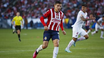 Ronaldo Cisneros of Guadalajara during the game Guadalajara vs Toluca, Friendly preparation at the Dignity Health Sports Park Stadium, on March 25, 2023.

<br><br>

Ronaldo Cisneros de Guadalajara durante el partido Guadalajara vs Toluca, Amistoso de preparacion en el Estadio Dignity Health Sports Park, el 25 de Marzo de 2023.