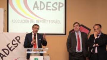 Hidalgo, Cardenal y Tebas, en la presentación.