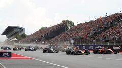 Salida del GP de España de F1 2023 en Barcelona.