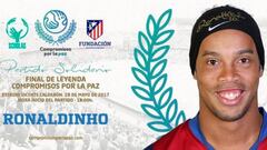 Ronaldinho y Forlán, presentes en el adiós del Calderón