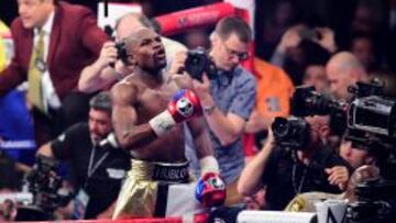 Mayweather, tras derrotar a Pacquiao.