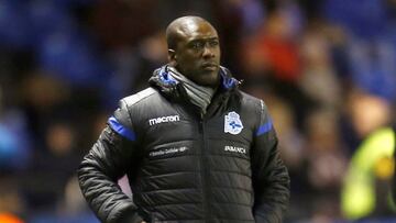 El nuevo t&eacute;cnico del Deportivo, el holand&eacute;s Clarence Seedorf, durante el encuentro correspondiente a la jornada 23 de primera divisi&oacute;n que han disputado esta noche frente al Betis en el estadio de Riazor.