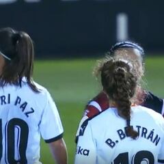 Resumen del Valencia vs Rayo de Primera Iberdrola