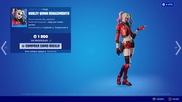 Un vistazo de cerca al skin Harley Quinn Renacimiento