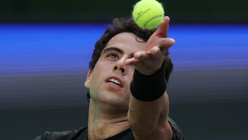 Tennis - ATP Masters 1000 - Shanghai Masters - Qizhong Forest Sports City Arena, Shanghai, China - October 5, 2025 Spain's Jaume Munar in action during his round of 32 singles match against Japan's Yoshihito Nishioka REUTERS/Go Nakamura