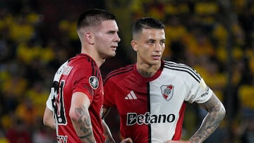 Franco Mastantuono y Kevin Castaño.