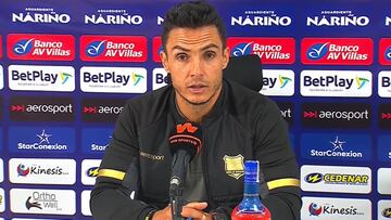 El técnico de Águilas Doradas, Lucas González y el balance de la derrota ante Pasto.