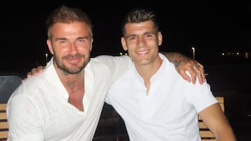 El mensaje de Morata a Beckham que emociona a Milán: “Gracias, leyenda”