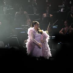 Isabel Pantoja graba un TikTok en pleno concierto