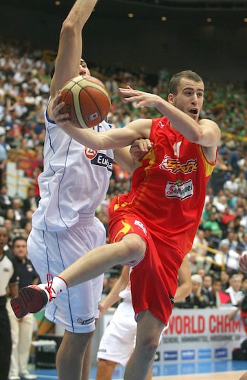 Sergio Rodríguez durante la final del Mundial 2006 frente a Grecia.