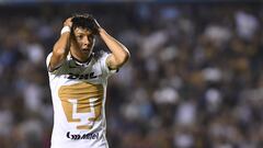 Jorge Ruvalcaba durante el partido Querétaro vs Pumas UNAM, correspondiente a la Jornada 13 del Torneo Clausura 2023 de la Liga BBVA MX, en el Estadio La Corregidora, el 02 de Abril de 2023.