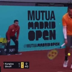 Kyrgios defrauda en Madrid: derrota a la primera ante Struff
