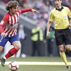 Griezmann, baja en Eibar: vio la quinta amarilla ante el Celta