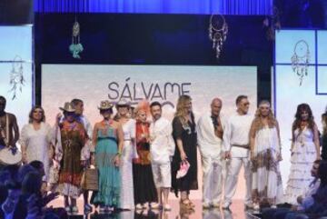 Segundo desfile de jóvenes diseñadores españoles. Los colaboradores de Sálvame desfilan con las propuestas 'Salvame Beach'.