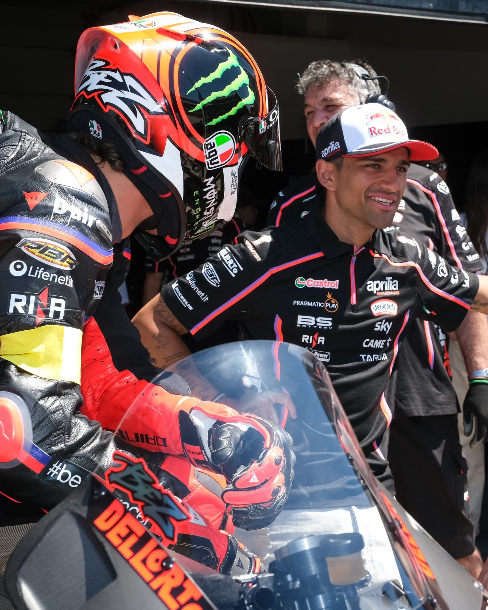 Jorge Martín, en un evento de Aprilia en Misano.