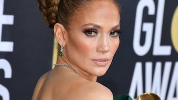 Jennifer Lopez en la 77° entrega anual de los Golden Globes en The Beverly Hilton Hotel, Beverly Hills, California. Enero 05, 2020.