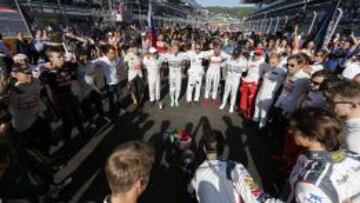 Los pilotos del Mundial hicieron un homenaje a Bianchi en Sochi