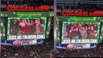 El novio se marcha y ponen la 'Kiss Cam': lo que sucede ha causado furor en las redes