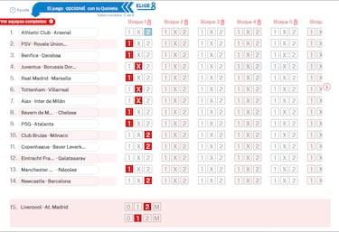 Pronóstico de la Quiniela de fútbol jornada 6 - 16/9/25 