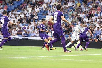 Borja Mayoral empató a uno tras un centro chut de Cristiano Ronaldo.