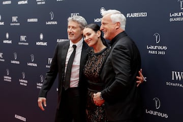 Antoine De Caunes, Kirsty Gallacher y David Ginola.