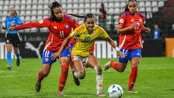 Colombia pierde con Chile en el Sudamericano Femenino Sub-17.