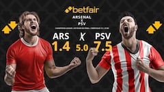 Arsenal vs. PSV: horario, dónde ver, pronósticos y cuadro