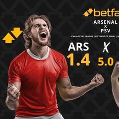 Arsenal vs. PSV: horario, dónde ver, pronósticos y cuadro