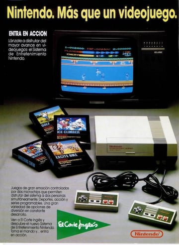 nintendo entertainment system nes anuncio el corte ingles