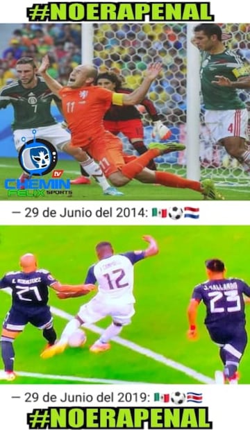 Los memes del sufrido pase de México ante Costa Rica