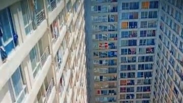 Venezolano graba una mañana en las torres de Estación Central y los chilenos no lo pueden creer