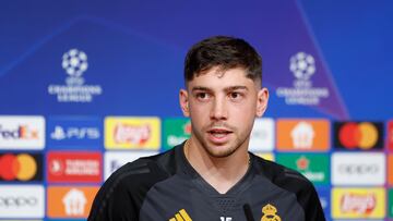 29/04/24 PREVIA CHAMPIONS LEAGUE SEMIFINAL IDA
BAYERN MUNICH - REAL MADRID ALLIANZ ARENA
RUEDA DE PRENSA REAL MADRID CARLO ANCELOTTI FEDERICO VALVERDE