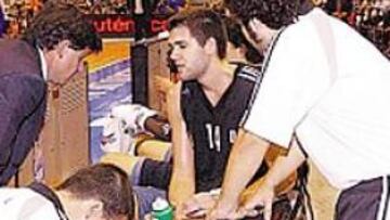 <b>LESIÓN. </b>En Málaga no hubo Show Time grato para Felipe Reyes.