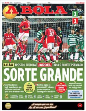 Portadas de la prensa deportiva