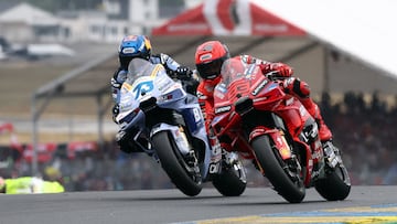 MotoGP - French Grand Prix - Bugatti Circuit, Le Mans, France - May 11, 2025 Ducati Lenovo Team's Marc Marquez and BK8 Gresini Racing MotoGP's Alex Marquez in action during the MotoGP race REUTERS/Stephane Mahe