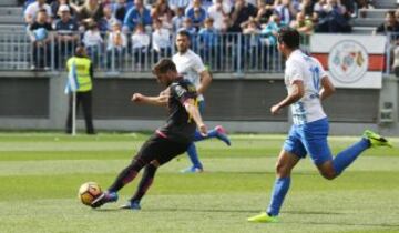 Piatti marca el 0-1 para el Espanyol ante el Málaga.