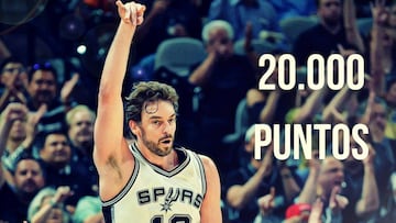 Leyenda Gasol: 20.000 puntos y r¨¦cord hist¨®rico en triples