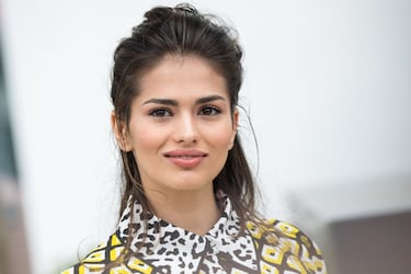Sara Sálamo posando en el photocall de la película "Todos lo saben" durante la 71ª edición del Festival de Cine de Cannes. 