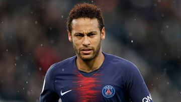 Neymar durante el PSG-Niza de la Ligue 1. 