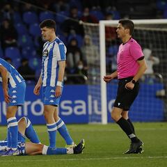 Álvaro Rey, una entrada con mal pie en el Deportivo