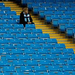 La afición del Manchester City da la espalda a la Champions