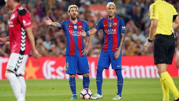 Messi y Neymar no encontraron la soluci&oacute;n para vencer al Alav&eacute;s.
 