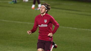 Filipe tocó balón, pero es duda para el partido ante el Espanyol