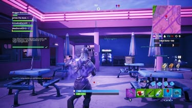 Fortnite - Usa Mellomovimiento en un oasis de camioneros, una heladería y un lago congelado