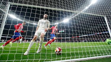 Carvajal, tras el gol de Samu Lino que abrió el marcado en el derbi de la Copa del Rey entre Atlético y Real Madrid en el Cívitas Metropolitano.