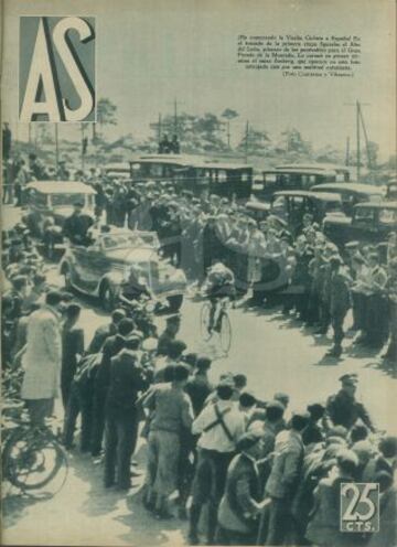 Recorrido por las mejores im¨¢genes de la I Vuelta a Espa?a a trav¨¦s de la edici¨®n de AS Semanal de 1935.