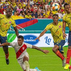 Davinson aclara de quién fue el gol de Colombia ante Perú