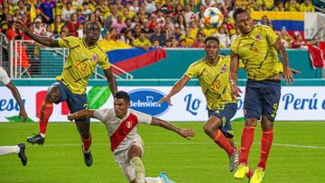 Davinson S&aacute;nchez aclara de qui&eacute;n fue el gol de Colombia en el triunfo 1-0 sobre Per&uacute;.